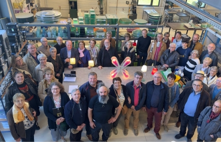 Visite à Brioude de l'atelier Deux Ailes de l'artiste Laurent Beyne